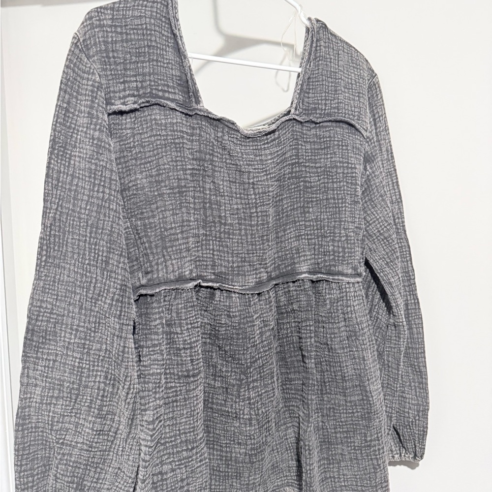 Entro Gray Textured Sweater